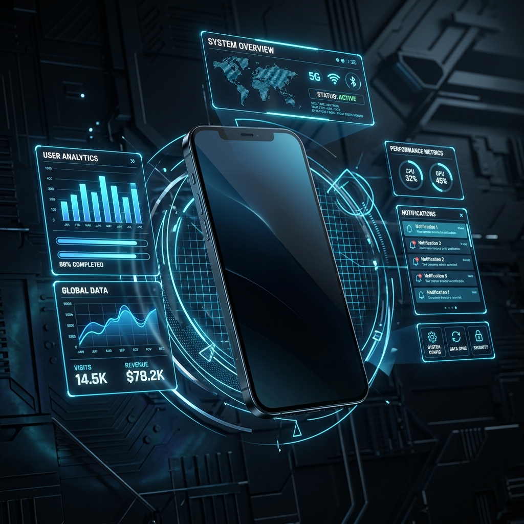 App Development 3D Graphic